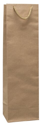 Paper wine bags with textile handle